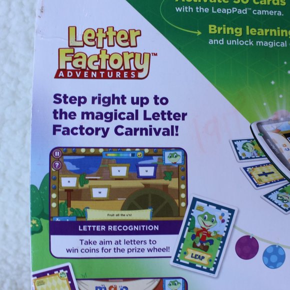 Leap Frog IMAGICARD LETTER FACTORY Digital‎ Game Interactive Cards 4-7 Years - Picture 6 of 7
